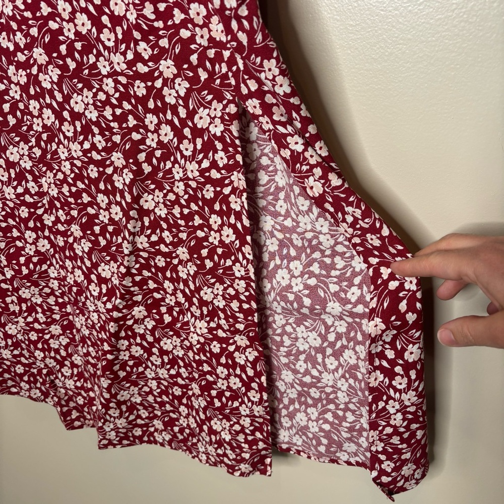 Reformation Teyana Floral Print Crepe Midi Dress - Picture 7 of 12
